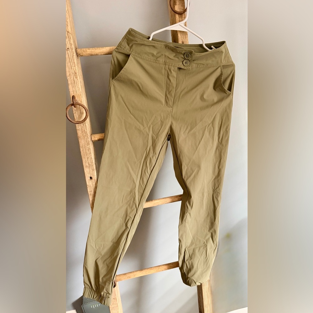 Women’s Large Olive Green Track Joggers/Dress Pants